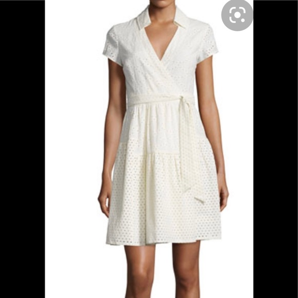 NWT DVF Diane von Furstenberg Kayley Two Wrap eyelet dress - Picture 1 of 14